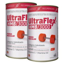 Pack 2 Ultraflex Hmb 3000 Colágeno Hidrolizado En Polvo
