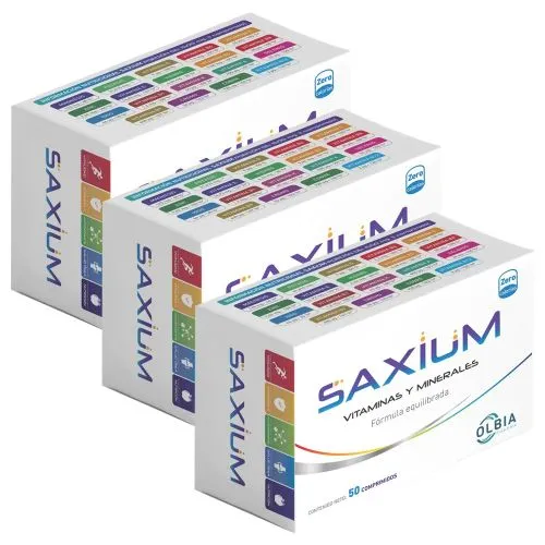 Pack 3 Saxium Multivitamínico Y Multimineral X 50