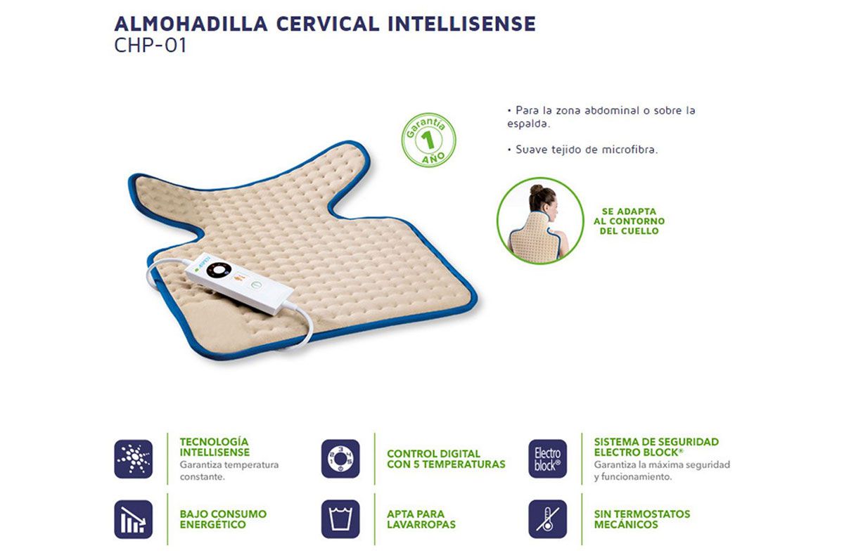 Aspen Almohadilla Termica Cervical Intellisense Chp01 - Farmacia Leloir ...