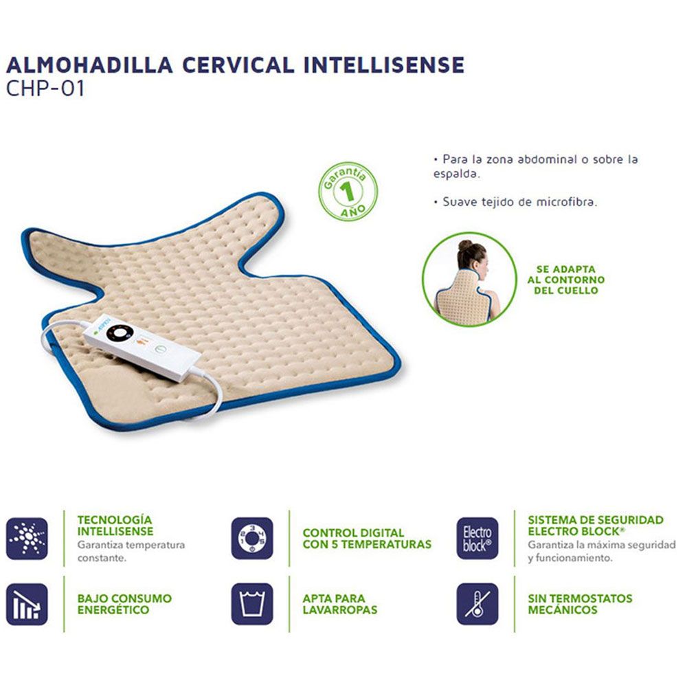 Aspen Almohadilla Termica Cervical Intellisense Chp01 - Farmacia Leloir ...