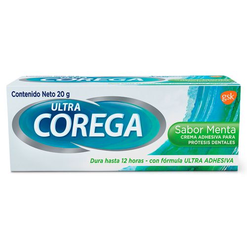 Corega Ultra Adhesivo Prótesis Dental Polvo, 50 g