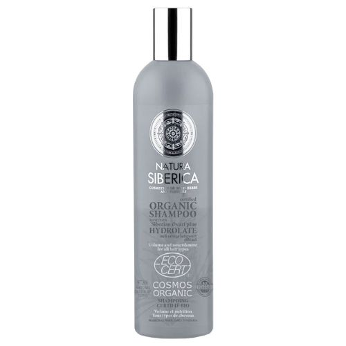 Natura sibérica shampoo volumen y nutrición orgánico para todo tipo de  cabello x 400ml - Farmacia Leloir - Tu farmacia online las 24hs