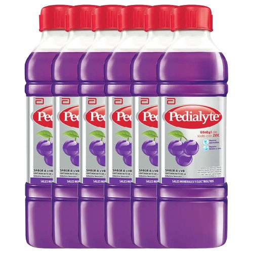 Pack 6 Pedialyte Suplemento Nutricional Uva