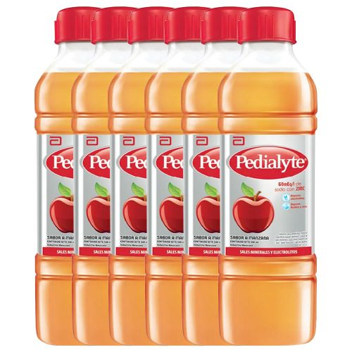 Pack 6 Pedialyte Suplemento Nutricional Manzana