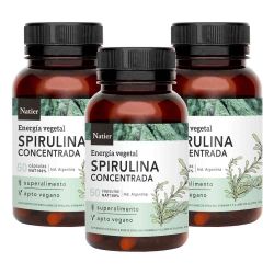 Pack 3 Natier Spirulina Concentrada Cápsulas