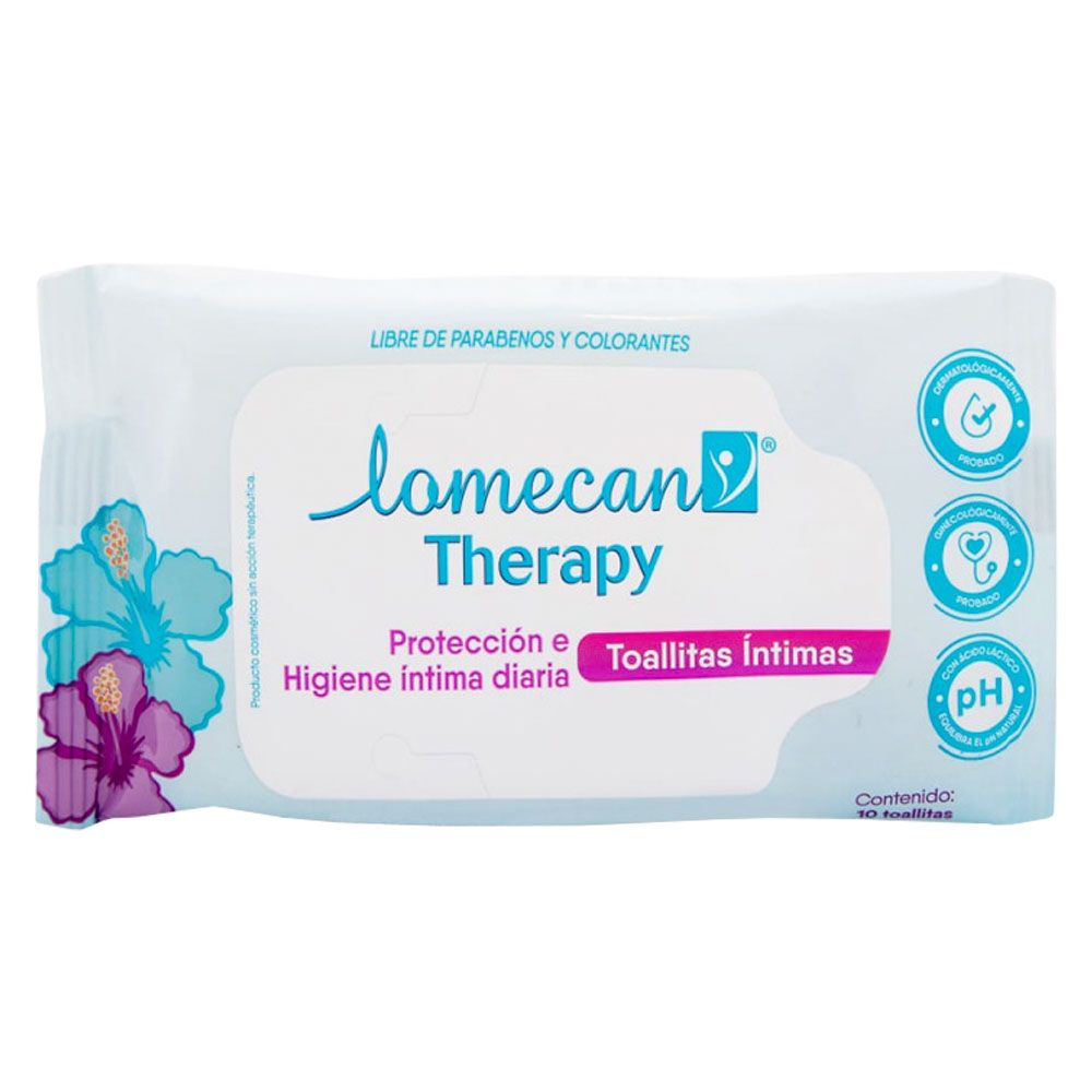 Lomecan Therapy Toallitas íntimas Húmedas De Limpieza X 10