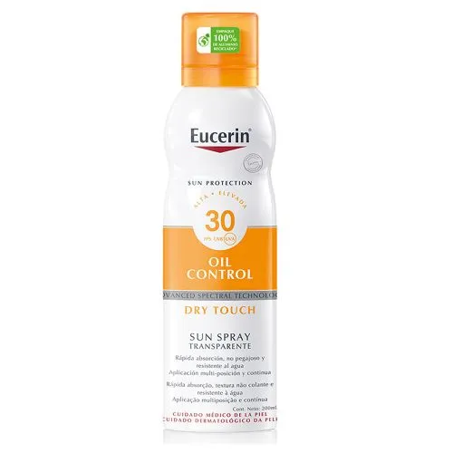 Eucerin Sun Fps30 Spray Transparente Toque Seco