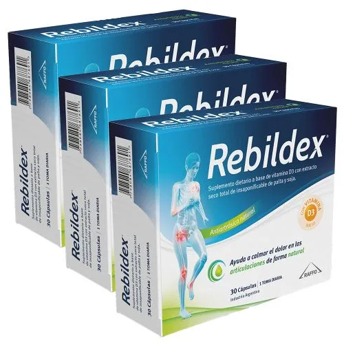 Pack 3 Rebildex Suplemento Antiartrósico Natural