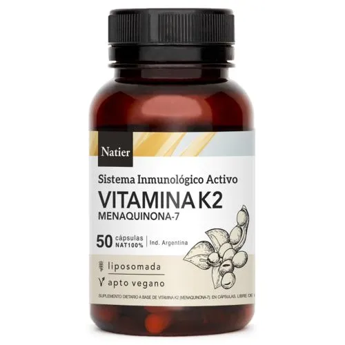 Natier Vitamina K2 Natural Concentrada Cápsulas