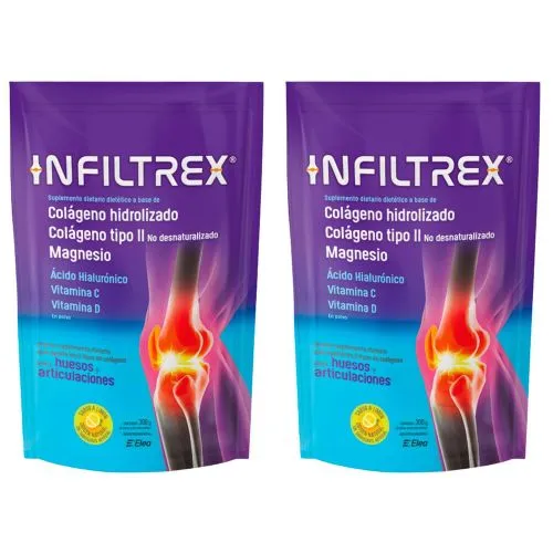 Pack 2 Infiltrex Colágeno Polvo Suplemento Dietario