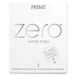 Prime Zero Preservativos Hiper Finos X 3