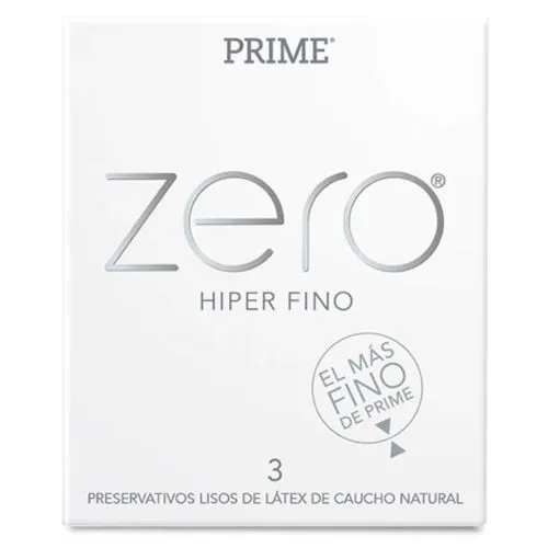 Prime Zero Preservativos Hiper Finos X 3