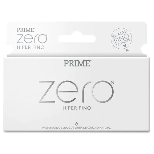 Prime Zero Preservativos Hiper Finos X 6
