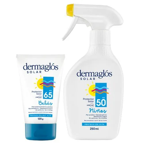 Dermaglós Solar Combo Protección Bebés Y Niños