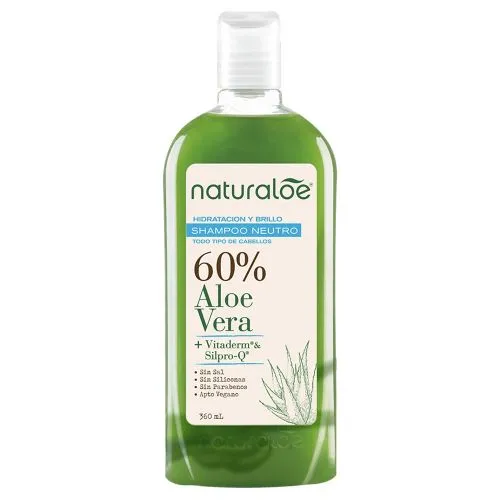 Naturaloe Shampoo Neutro Hidratación Y Brillo