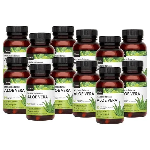 Pack 12 Natier Aloe Vera Liofilizado Cápsulas