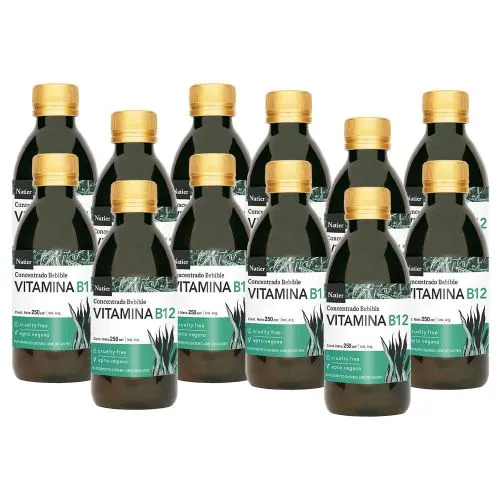 Pack 12 Natier Vitamina B12 Concentrado Bebible