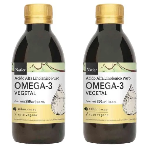 Pack 2 Natier Omega 3 Vegetal Puro Bebible