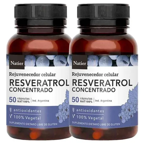 Pack 2 Natier Resveratrol Cápsulas