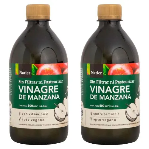 Pack 2 Natier Vinagre De Manzana + Vitamina C