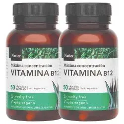 Pack 2 Natier Vitamina B12 Cápsulas