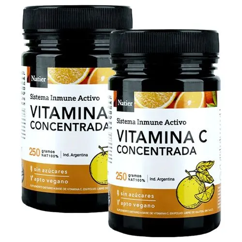 Pack 2 Natier Vitamina C Concentrada En Polvo