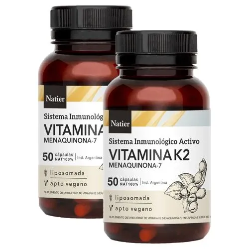 Pack 2 Natier Vitamina K2 Natural Concentrada