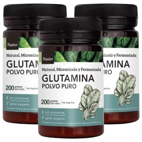 Pack 3 Natier Glutamina Natural Fermentada