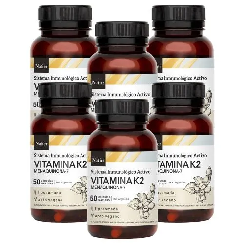 Pack 6 Natier Vitamina K2 Natural Concentrada