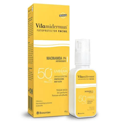 Vitamidermus Fotoprotector Facial Toque Seco Fps50