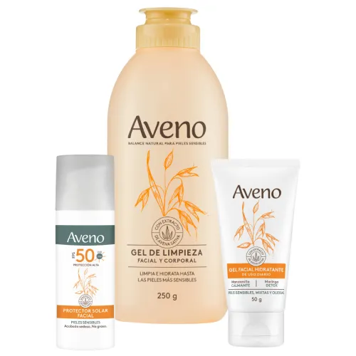 Aveno Combo Facial Completo Piel Sensible Mixta