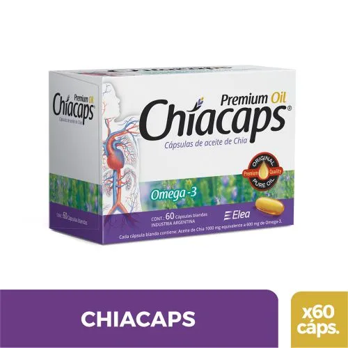 Chiacaps Aceite De Chia Omega 3 X 60 Cápsulas