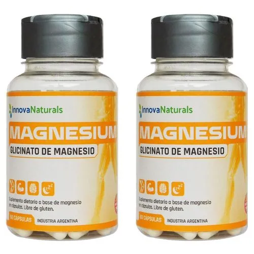 Pack 2 Innovanaturals Magnesium Glicinato De Magnesio