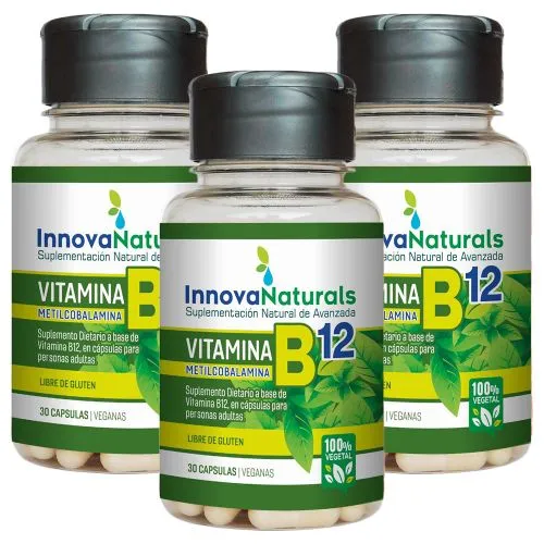 Pack 3 Innovanaturals Vitamina B12 Metilcobalamina