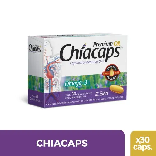 Chiacaps Aceite De Chia Omega 3 X 30 Cápsulas