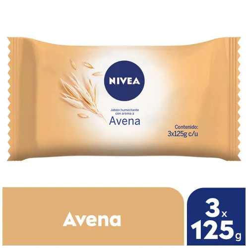 Nivea Jabón Avena Humectante Para Todo Tipo De Piel