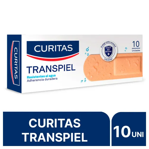 Curitas Tela Transpiel Apósitos Adhesivos X 10 Unidades