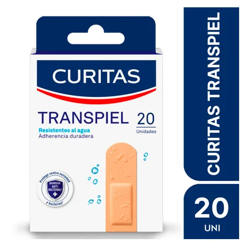 Curitas Tela Transpiel Apósitos Adhesivos X 20 Unidades