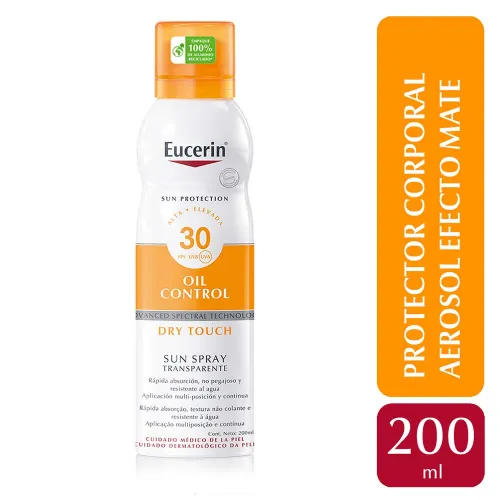 Eucerin Sun Fps30 Spray Transparente Toque Seco