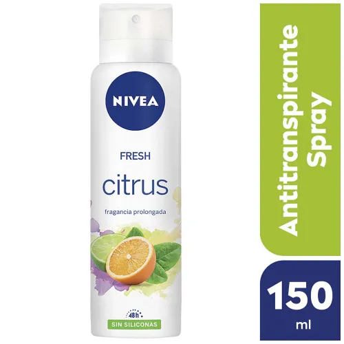 Nivea Fresh Citrus Desodorante Femenino Sin Siliconas