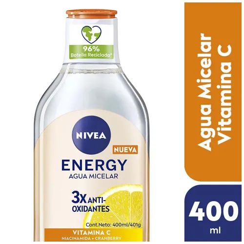 Nivea Energizante Agua Micelar Complejo De Aminoácidos