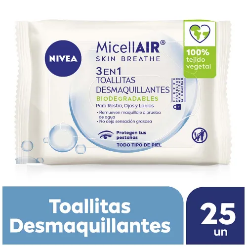 Nivea Micellair Toallitas Desmaquillantes 3 En 1