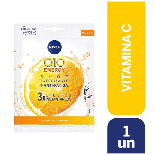 Nivea Q10 Energy Mascarilla Facial Antiedad De Papel