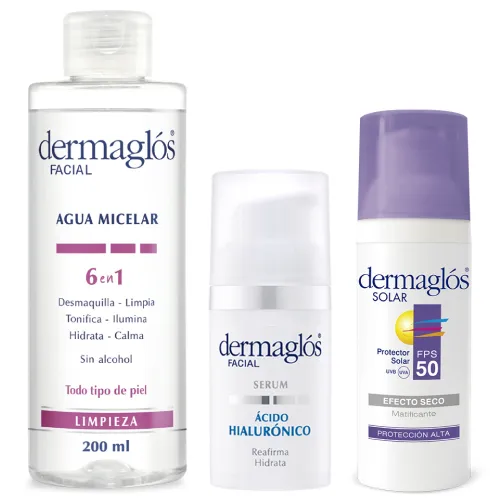 Dermaglós Combo Cuidado Facial Básico De Verano