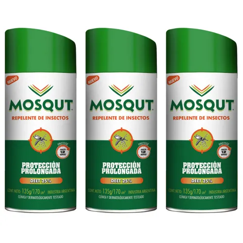 Pack 3 Mosqut Repelente Protección Prolongada