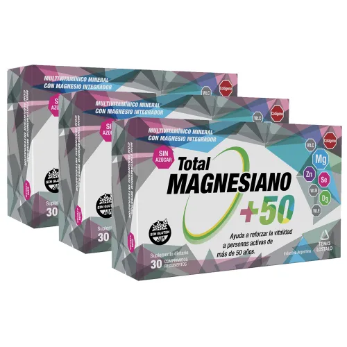 Pack 3 Total Magnesiano +50 X 30 Comprimidos