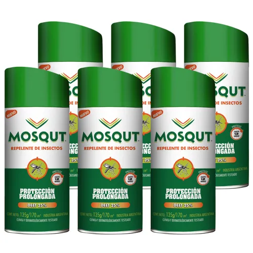 Pack 6 Mosqut Repelente Protección Prolongada