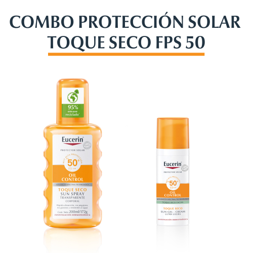 Eucerin Combo Proteción Solar Toque Seco Fps 50