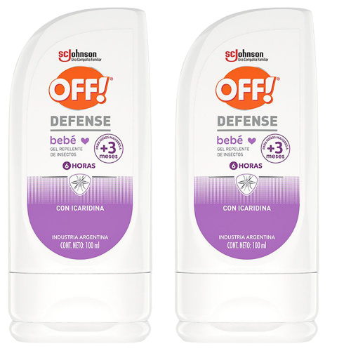 Pack 2 Off! Defense Bebé Gel Repelente