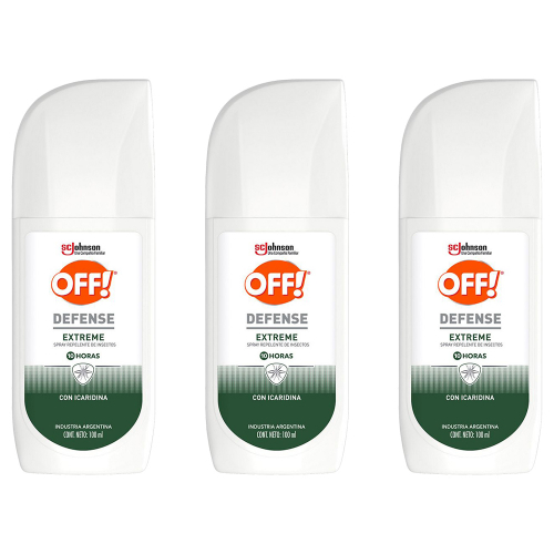 Pack 3 Off! Defense Extreme Spray Repelente